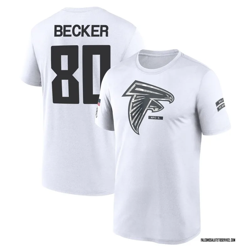 Men's Ryan Becker Atlanta Falcons Legend White 2024 Salute to Service Performance T-Shirt