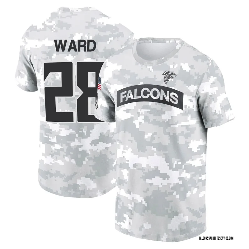 Men's Terron Ward Atlanta Falcons Camo Arctic 2024 Salute to Service Performance T-Shirt