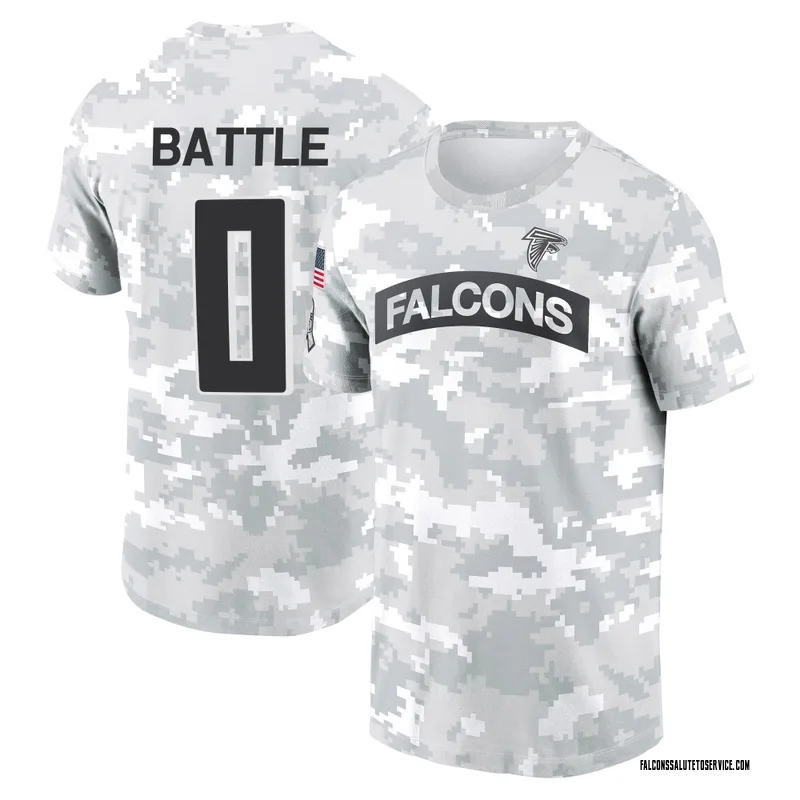 Men's Trent Battle Atlanta Falcons Camo Arctic 2024 Salute to Service Performance T-Shirt