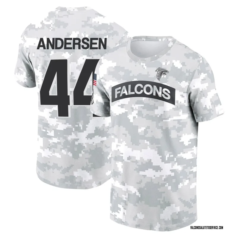 Men's Troy Andersen Atlanta Falcons Camo Arctic 2024 Salute to Service Performance T-Shirt