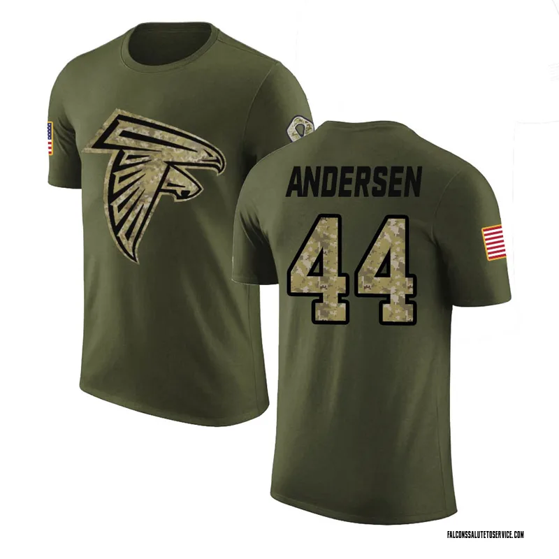 Men's Troy Andersen Atlanta Falcons Legend Olive Salute to Service T-Shirt
