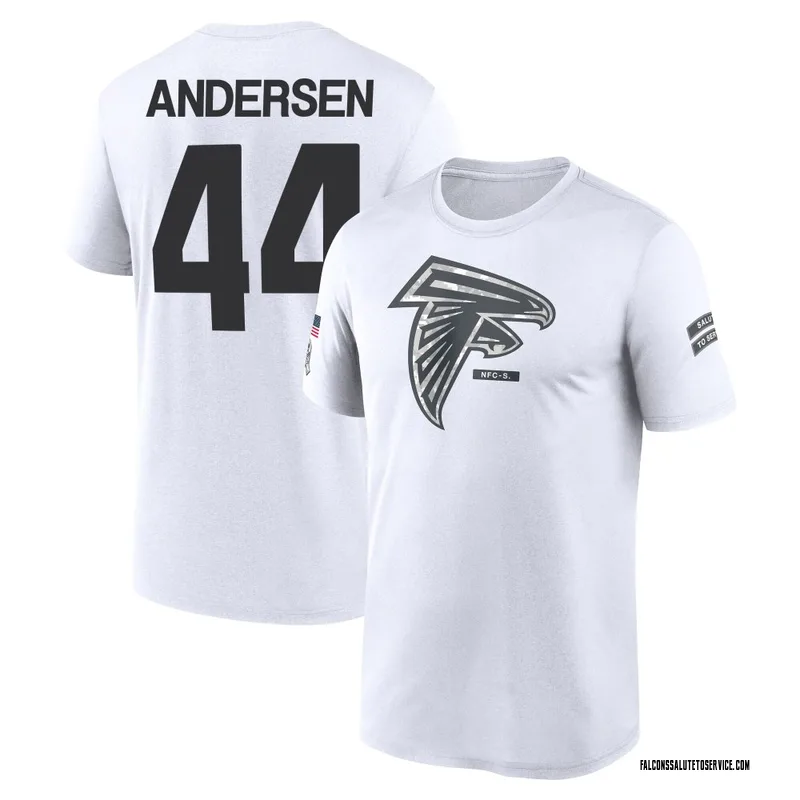 Men's Troy Andersen Atlanta Falcons Legend White 2024 Salute to Service Performance T-Shirt