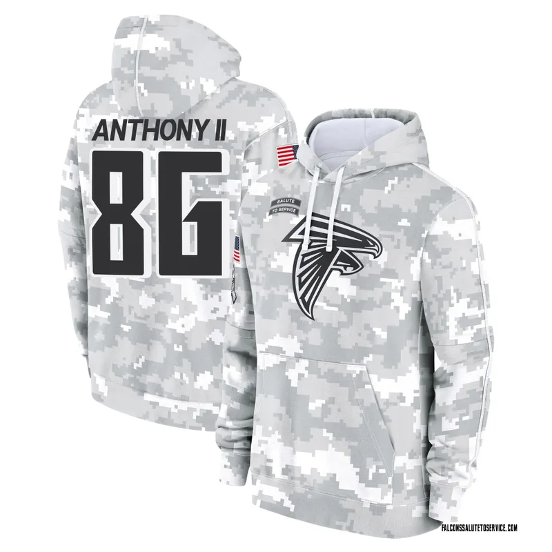 Men's Vinny Anthony II Atlanta Falcons Camo Arctic 2024 Salute to Service Club Fleece Pullover Hoodie