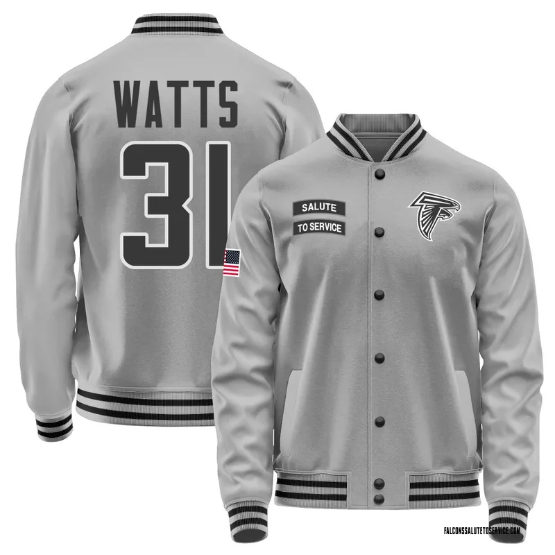 Men's Xavier Watts Atlanta Falcons Gray Salute to Service Performance Jacket