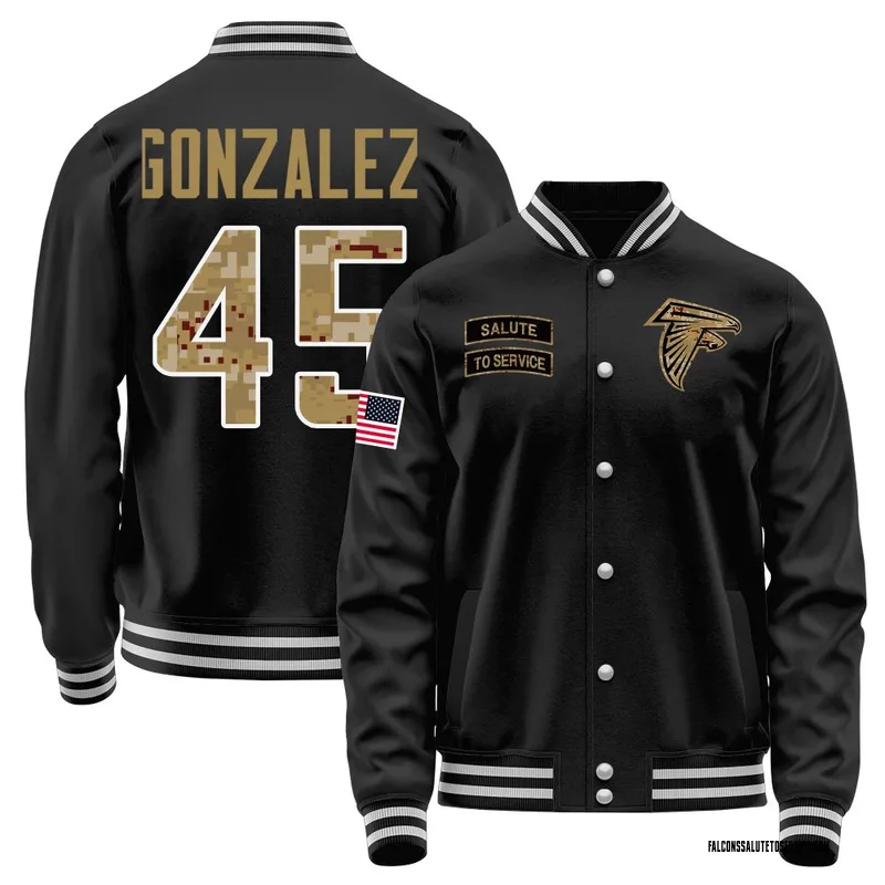 Men's Zane Gonzalez Atlanta Falcons Black Salute to Service Sideline Performance Jacket