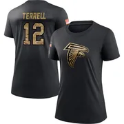 Women's Avieon Terrell Atlanta Falcons Black 2020 Salute To Service Performance T-Shirt