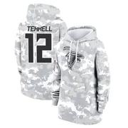 Women's Avieon Terrell Atlanta Falcons Camo Arctic 2024 Salute to Service Club Fleece Pullover Hoodie