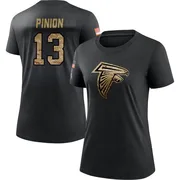 Women's Bradley Pinion Atlanta Falcons Black 2020 Salute To Service Performance T-Shirt