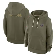 Women's Custom Atlanta Falcons Olive 2025 Salute to Service Hoodie