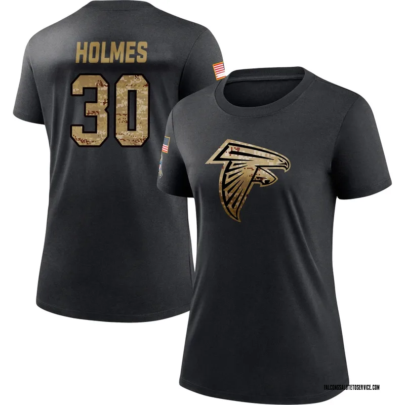 Women's Darnay Holmes Atlanta Falcons Black 2020 Salute To Service Performance T-Shirt