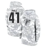 Women's Darren Hall Atlanta Falcons Camo Arctic 2024 Salute to Service Club Fleece Pullover Hoodie