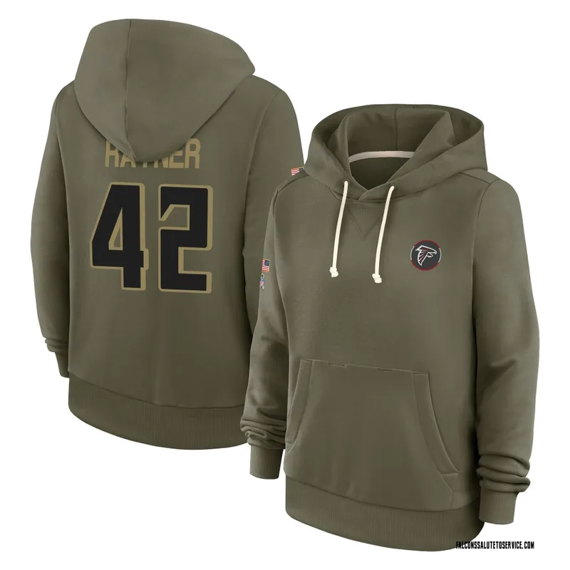 Women's Daveren Rayner Atlanta Falcons Olive 2025 Salute to Service Hoodie