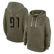 Women's Demone Harris Atlanta Falcons Olive 2025 Salute to Service Hoodie