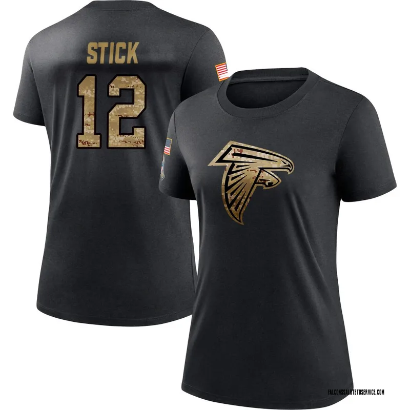 Women's Easton Stick Atlanta Falcons Black 2020 Salute To Service Performance T-Shirt