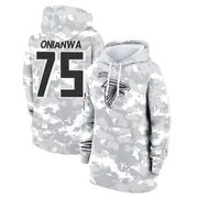 Women's Ethan Onianwa Atlanta Falcons Camo Arctic 2024 Salute to Service Club Fleece Pullover Hoodie