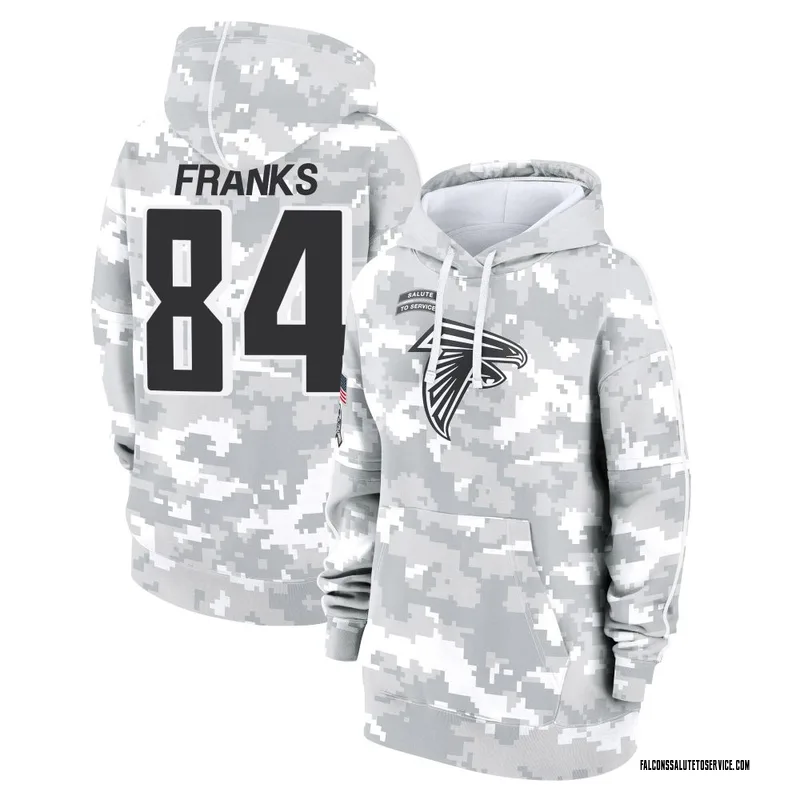 Women's Feleipe Franks Atlanta Falcons Camo Arctic 2024 Salute to Service Club Fleece Pullover Hoodie