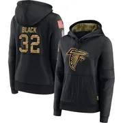 Women's Henry Black Atlanta Falcons Black 2020 Salute to Service Sideline Performance Pullover Hoodie