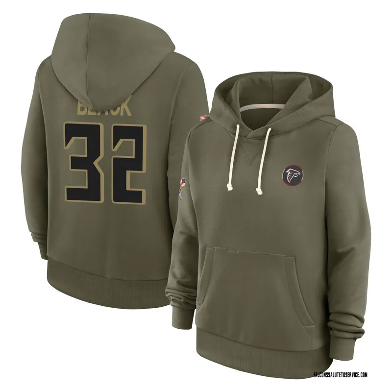 Women's Henry Black Atlanta Falcons Olive 2025 Salute to Service Hoodie