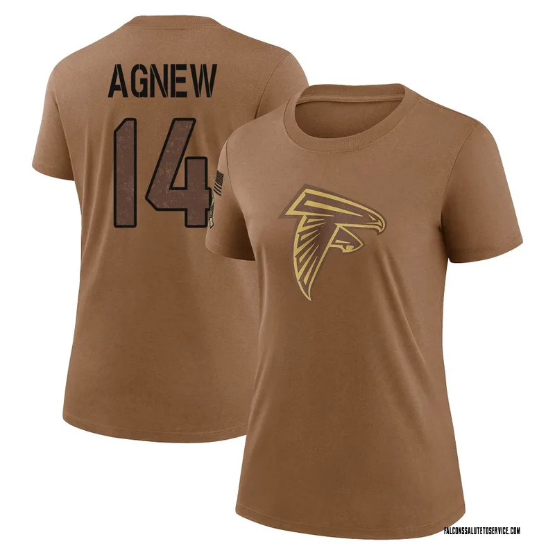 Women's Jamal Agnew Atlanta Falcons Legend Brown 2023 Salute To Service Performance T-Shirt