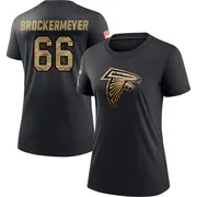 Women's James Brockermeyer Atlanta Falcons Black 2020 Salute To Service Performance T-Shirt