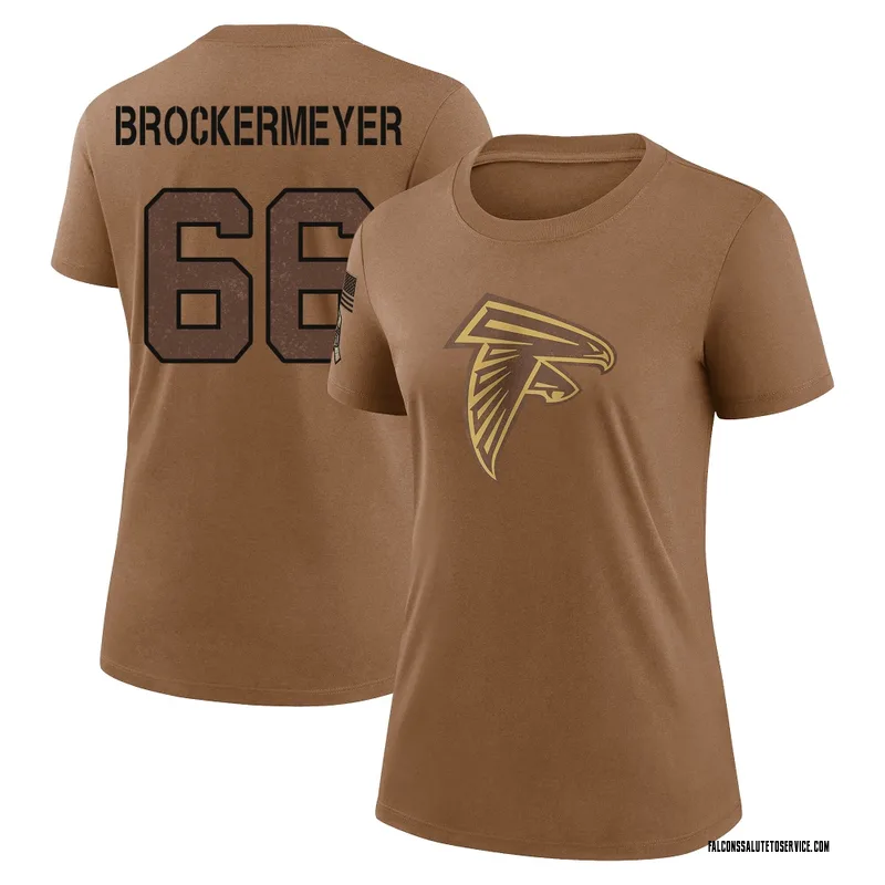 Women's James Brockermeyer Atlanta Falcons Legend Brown 2023 Salute To Service Performance T-Shirt