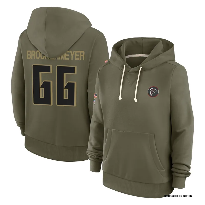 Women's James Brockermeyer Atlanta Falcons Olive 2025 Salute to Service Hoodie