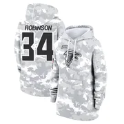 Women's Jammie Robinson Atlanta Falcons Camo Arctic 2024 Salute to Service Club Fleece Pullover Hoodie