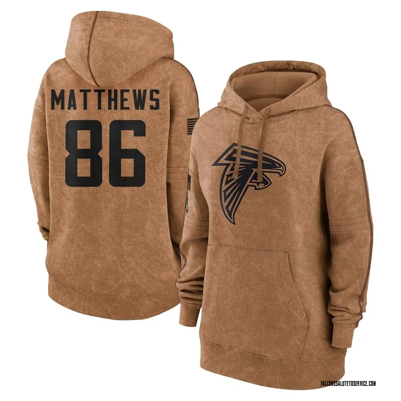Women's Jesse Matthews Atlanta Falcons Brown 2023 Salute To Service Pullover Hoodie