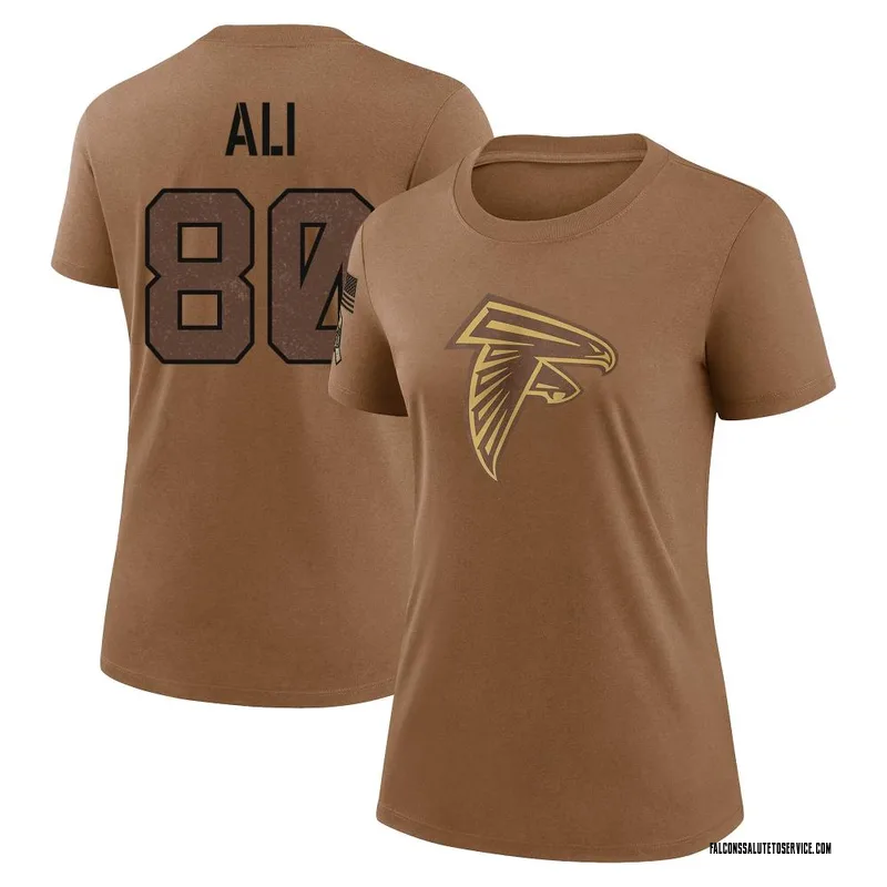 Women's Josh Ali Atlanta Falcons Legend Brown 2023 Salute To Service Performance T-Shirt