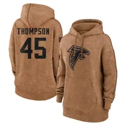 Women's Josh Thompson Atlanta Falcons Brown 2023 Salute To Service Pullover Hoodie
