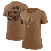Women's Jovaughn Gwyn Atlanta Falcons Legend Brown 2023 Salute To Service Performance T-Shirt