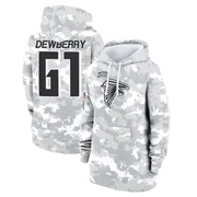 Women's Kam Dewberry Atlanta Falcons Camo Arctic 2024 Salute to Service Club Fleece Pullover Hoodie