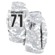 Women's Kroy Biermann Atlanta Falcons Camo Arctic 2024 Salute to Service Club Fleece Pullover Hoodie