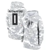 Women's Malik Rutherford Atlanta Falcons Camo Arctic 2024 Salute to Service Club Fleece Pullover Hoodie