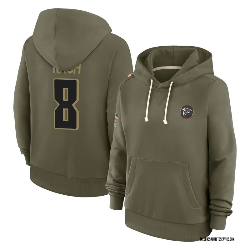 Women's Nick Nash Atlanta Falcons Olive 2025 Salute to Service Hoodie