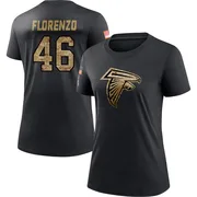 Women's Philip Florenzo Atlanta Falcons Black 2020 Salute To Service Performance T-Shirt