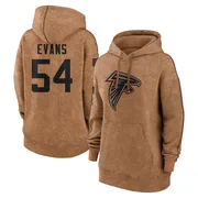Women's Rashaan Evans Atlanta Falcons Brown 2023 Salute To Service Pullover Hoodie