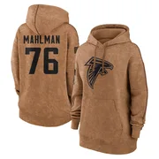 Women's Riley Mahlman Atlanta Falcons Brown 2023 Salute To Service Pullover Hoodie
