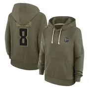 Women's Ryan Becker Atlanta Falcons Olive 2025 Salute to Service Hoodie