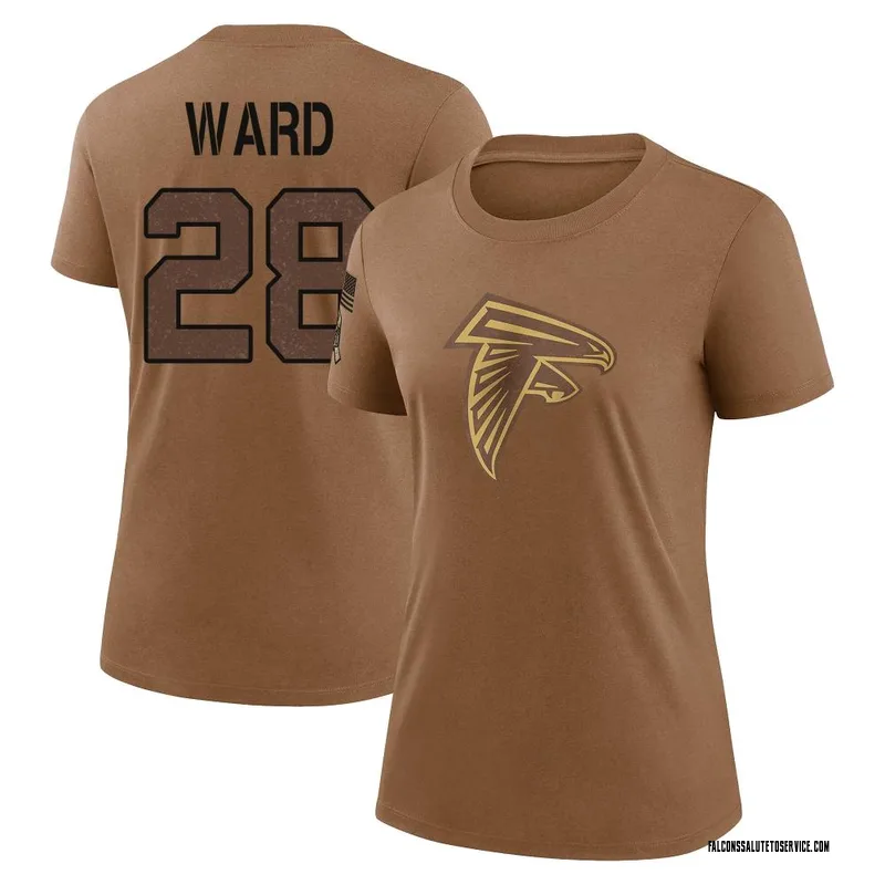Women's Terron Ward Atlanta Falcons Legend Brown 2023 Salute To Service Performance T-Shirt