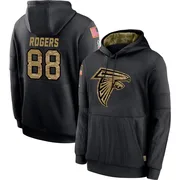 Youth Armani Rogers Atlanta Falcons Black 2020 Salute to Service Sideline Performance Pullover Hoodie