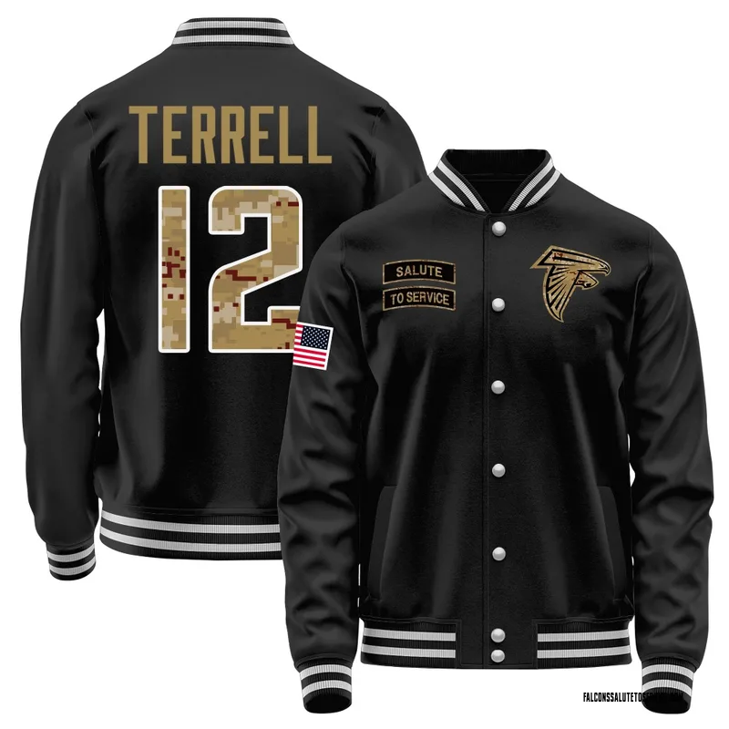 Youth Avieon Terrell Atlanta Falcons Black Salute to Service Sideline Performance Jacket