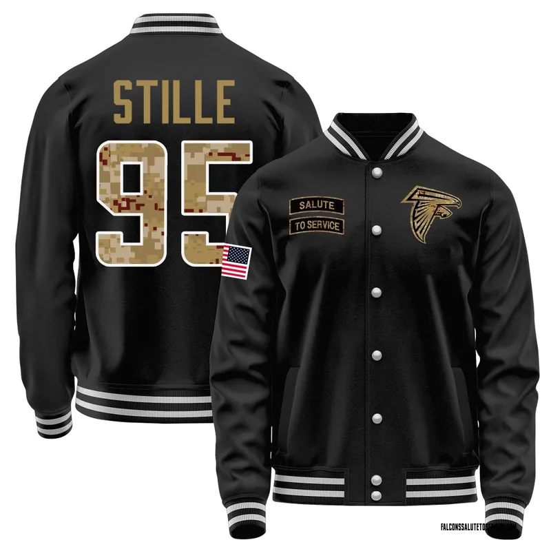Youth Ben Stille Atlanta Falcons Black Salute to Service Sideline Performance Jacket