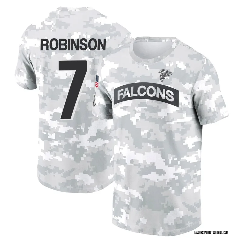 Youth Bijan Robinson Atlanta Falcons Camo Arctic 2024 Salute to Service Performance T-Shirt