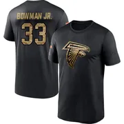 Youth Billy Bowman Jr. Atlanta Falcons Black 2020 Salute To Service Performance T-Shirt