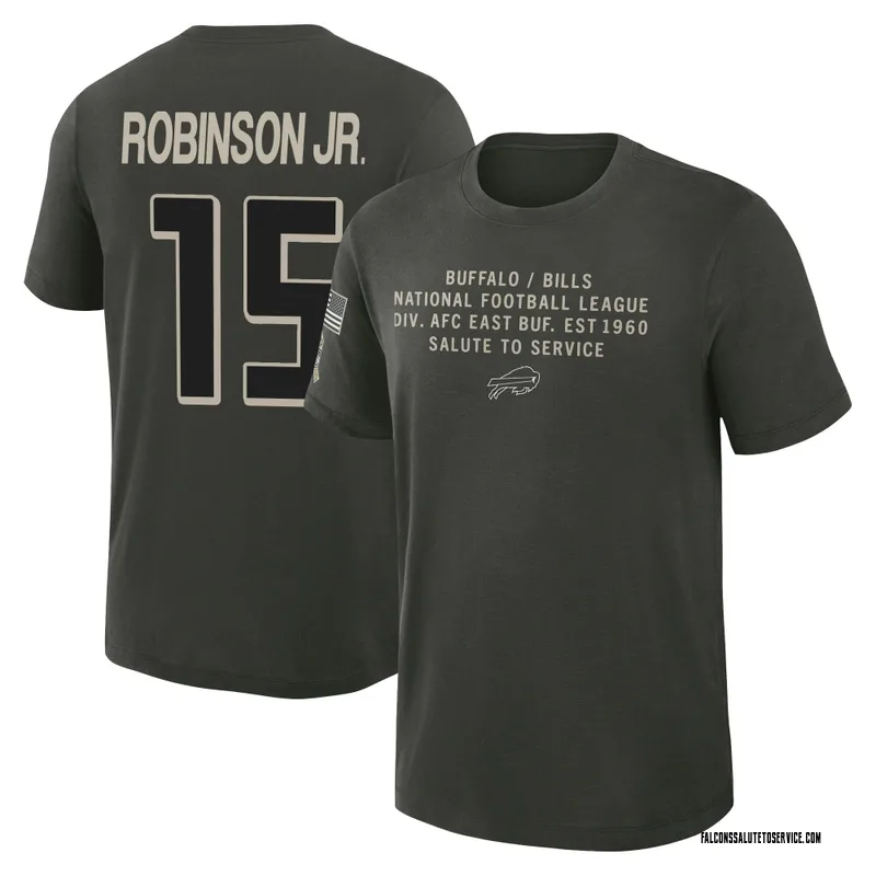 Youth Brian Robinson Jr. Atlanta Falcons Green Dark/ 2025 Salute to Service Sideline Slub T-Shirt