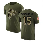 Youth Brian Robinson Jr. Atlanta Falcons Legend Olive Salute to Service T-Shirt