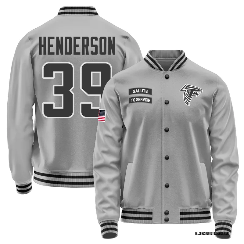 Youth C.J. Henderson Atlanta Falcons Gray Salute to Service Performance Jacket