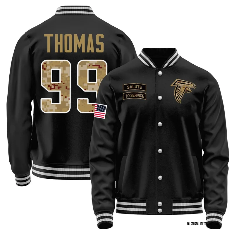 Youth Cameron Thomas Atlanta Falcons Black Salute to Service Sideline Performance Jacket