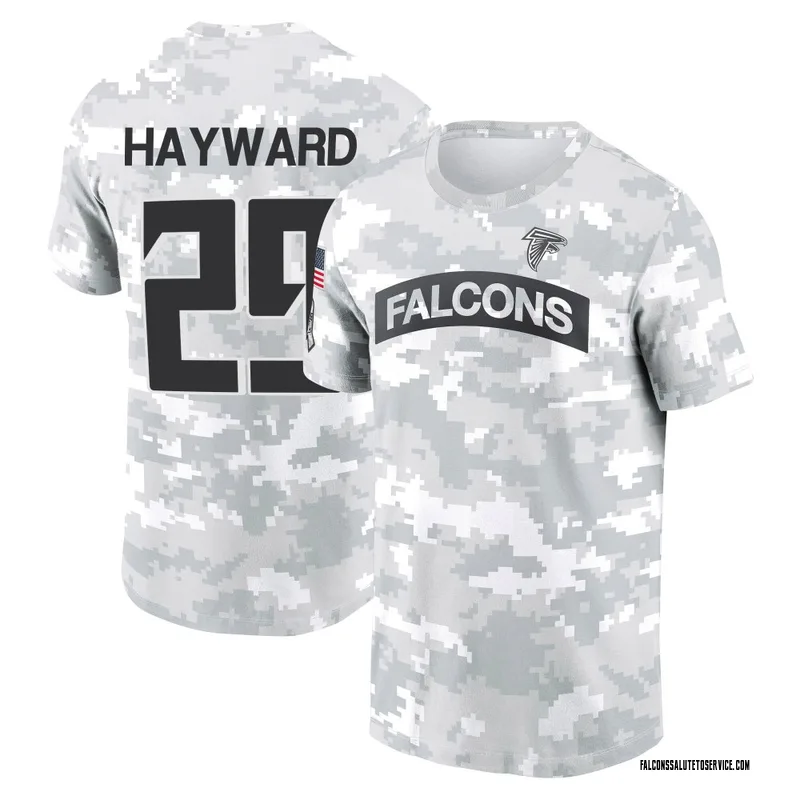 Youth Casey Hayward Atlanta Falcons Camo Arctic 2024 Salute to Service Performance T-Shirt